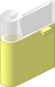 Door  1 x  3 x  3 Left with Window and Horizontal Handle