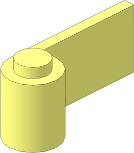 ~Door  1 x  3 x  3 Right with Window and Horizontal Handle - Upper