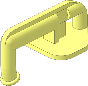 Train Coupling Hook with Notch