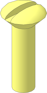 ~Screw  22 x  6 Raised Countersunk Slotted