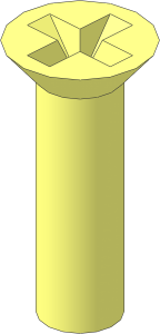 ~Screw 17.7 x  5 Countersunk Cruciform