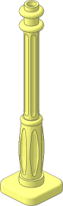 Support  2 x  2 x  7 Lamppost with  6 Base Flutes