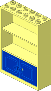 Container Cupboard  2 x  6 x  7 with Blue Doors (Complete)