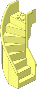 Staircase  6 x  6 x  7.333 Enclosed Curved