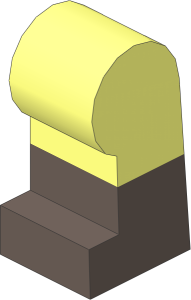 ~Minifig Leg Left with Dark Brown Lower Leg Pattern (Obsolete)