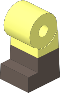~Minifig Leg Right with Dark Brown Lower Leg Pattern (Obsolete)