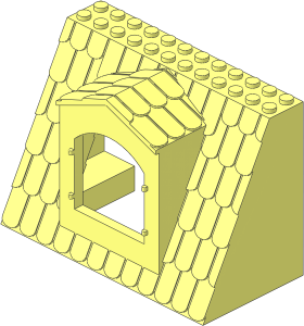 Fabuland Roof Block with Dormer