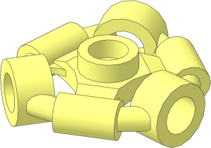 Holder Ring with  3 Bars and  3 Bar Tubes