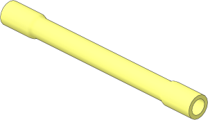 Technic Pneumatic Tube  6L with End Bulges