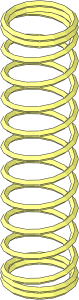 Technic Shock Absorber 10L Damped Spring (Extended)