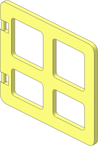 Duplo Window  1 x  4 x  2 with Four Panes