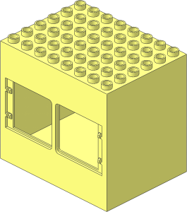 Duplo Building  6 x  8 x  6 with Front Windows