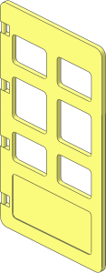 Duplo Door  1 x  4 x  6 with Six Panes