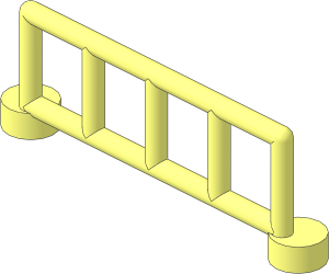 Duplo Fence with  5 Posts