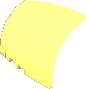 ~Windscreen  6 x 10 x  3 Ovoid - 1/4