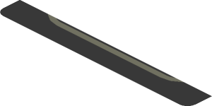~Sticker  1.9 x  1.8 with Dark Grey Exhaust Pipes on Black Background and Black "CORVETTE" on Yellow Background - Upper Section 6