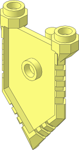 Minifig Shield Pentagonal Castellated