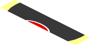 ~Sticker  1.8 x  1.9 with Black Radiator Grille and Bugatti Logo on Transparent Background - Fourth Face