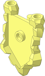 Minifig Shield Pentagonal Jagged