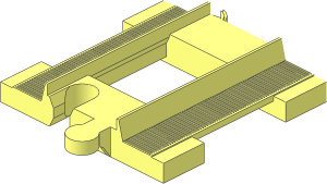 ~Duplo Train Track Straight  4 x  8 (Half)