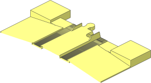 ~Duplo Train Track Level Crossing - Half