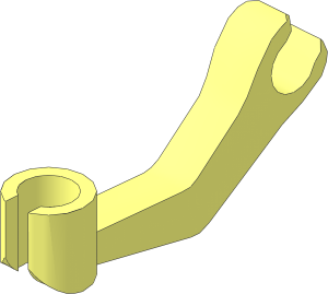 Minifig Arm Wiry Bent with Clip