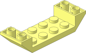 Slope Brick 45  6 x  2 Double Inverted with Open Centre