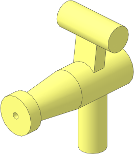Minifig Tool Hose Nozzle with Handle at Bottom and Top