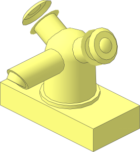 ~Tap  1 x  2 with Two Valves Body