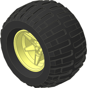 Wheel 56 x 46 Technic Racing with Tyre 61/ 41 x 54 Off Road