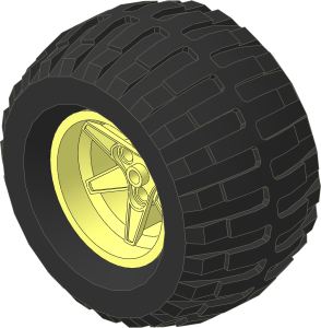 ~Wheel 56 x 46 Technic Racing with Tyre 61/ 41 x 54 Off Road (Obsolete)