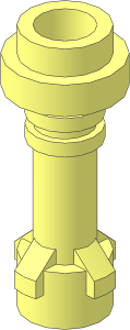 Minifig Lightsaber Hilt with Steep Sloping Fingers