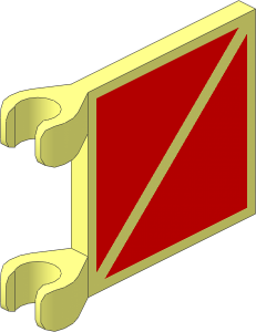 Flag  2 x  2 with Diver Stripe Pattern