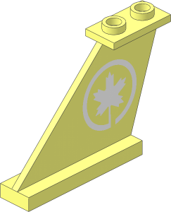 Tail  4 x  1 x  3 with Maple Leaf Air Canada Logo Pattern