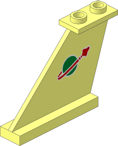Tail  4 x  1 x  3 with Classic Space Logo Pattern