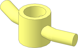 Handle for Pole 32 with Shaft and Helical Groove