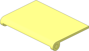 Glass for Hinge Car Roof  4 x  4 Sunroof without Ridges