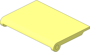 Glass for Hinge Car Roof  4 x  4 Sunroof with Ridges