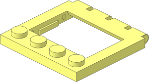 Hinge Car Roof  4 x  4 Sunroof with Ledges