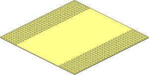 Baseplate 32 x 32 Road 7-Stud Straight