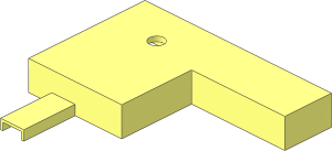 ~Train Track 12V Tapered Point Left Housing