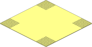Baseplate 32 x 32 Road 7-Stud Crossroads