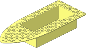 ~Boat Hull Floating 25 x 10 Deck