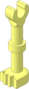 Minifig Skeleton Leg Long