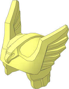 Minifig Helmet with Wings and Eagle Head