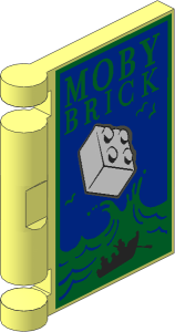 Minifig Book Cover "MOBY BRICK"