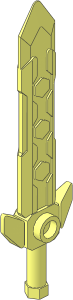 Minifig Sword with Hexagonal Decorations