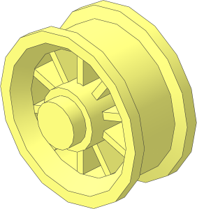 ~Wheel Spoked with Stud