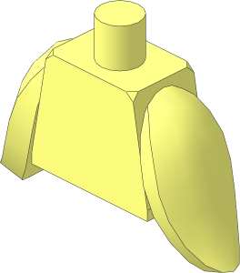 Minifig Torso with Flipper Arms