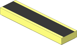 Tile  1 x  4 with "MACK" Pattern